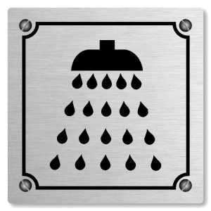 Sprcha, 100x100mm, stříbrná, Kansas